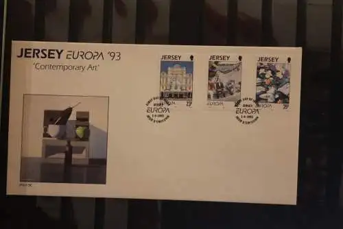 Großbritannien - Jersey 1993, EUROPA - CEPT; FDC, MiNr. 612-14