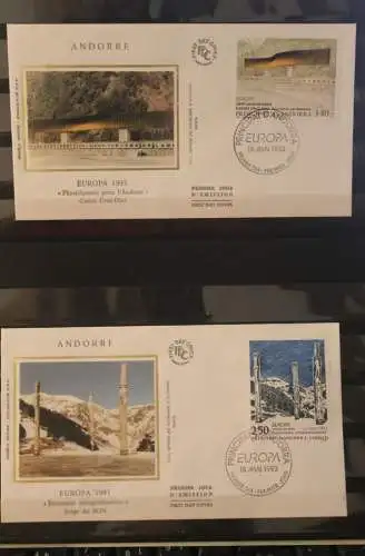 Andorra, franz. EUROPA CEPT 1993, FDC, MiNr. 451-52