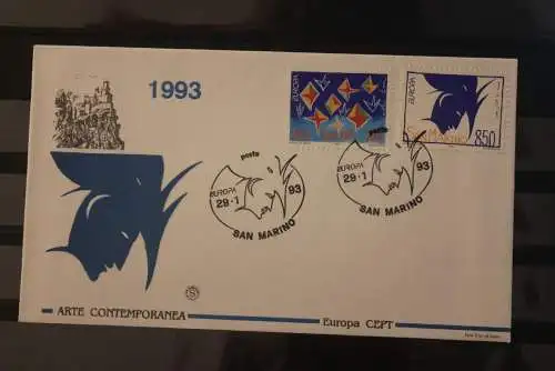 San Marino 1993, EUROPA CEPT,  FDC; MiNr. 1523-24