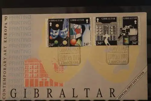 Gibraltar 1993, EUROPA CEPT,  FDC; MiNr. 654-57