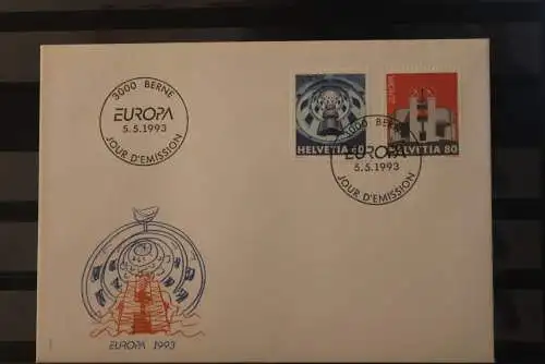 Schweiz 1993, EUROPA CEPT,  FDC; MiNr. 1499-1500