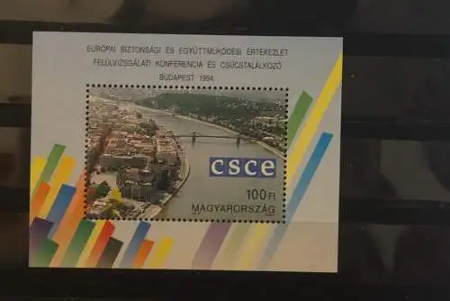 Ungarn 1994 ,KSZE; CSCE-Konferenz Budapest, MiNr. Block 232, MNH