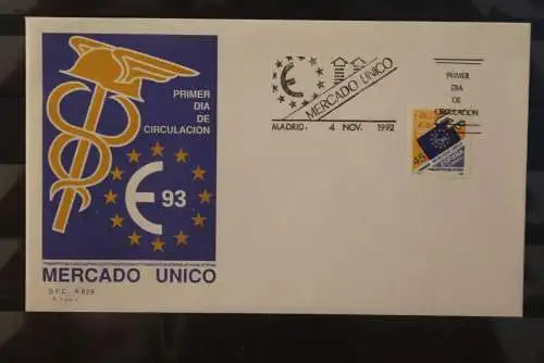 Spanien 1992, Europäischer Binnenmarkt, FDC; MiNr. 3087