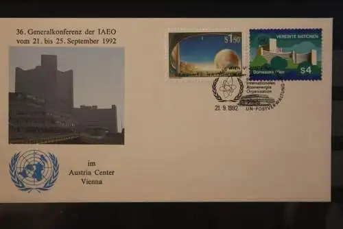 UN Wien 1992, FDC 36. Generalkonferenz der IAEO