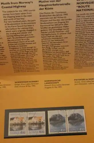 Norwegen  1995 NORDEN Präsentations-Pack MiNr. 1176-77; gebraucht