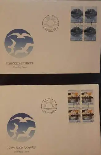 Norwegen  1995 NORDEN FDC, Viererblock MiNr. 1176-77