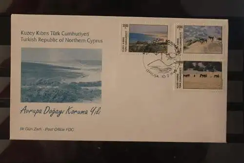 Türkisch-Zypern Europäischer Naturschutz - FDC;  1995, FDC