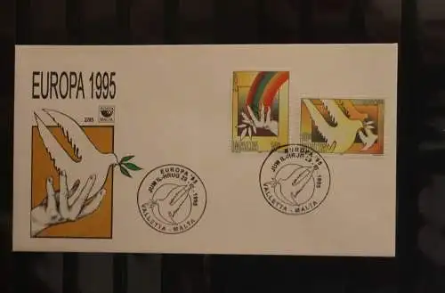 Malta EUROPA CEPT 1995, FDC, MiNr. 954-55