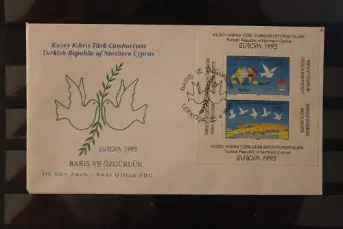 Türkisch Zypern EUROPA CEPT 1995, FDC, MiNr. Block 14