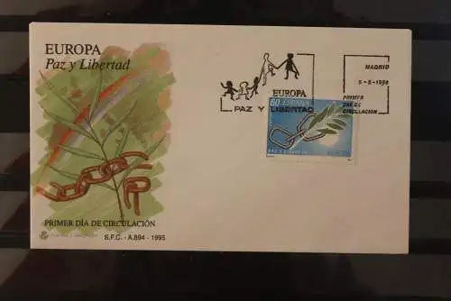 Spanien EUROPA CEPT 1995, FDC, MiNr. 3217