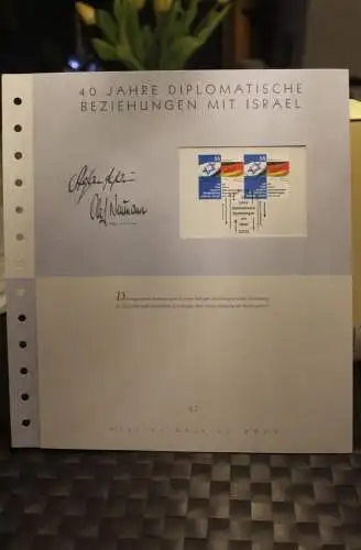 Deutschland 2005; 40 Jahre Diplomatische Beziehungen zu Israel, MiNr. 2498; lesen