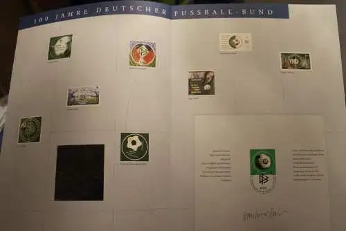 Deutschland  2000; 100 Jahre Deutscher Fußball-Bund (DFB); MiNr. 2091