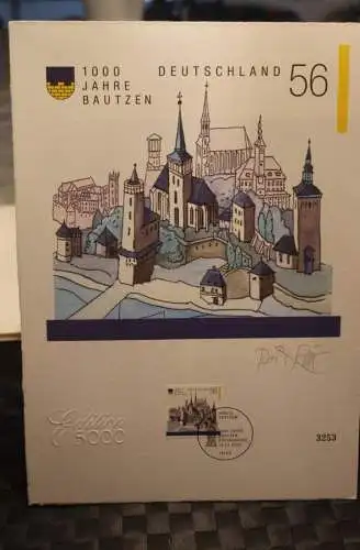 Deutschland 2002: 1000 Jahre Bautzen, Briefmarkengraphik; MiNr. 2232, limitiert, nummeriert