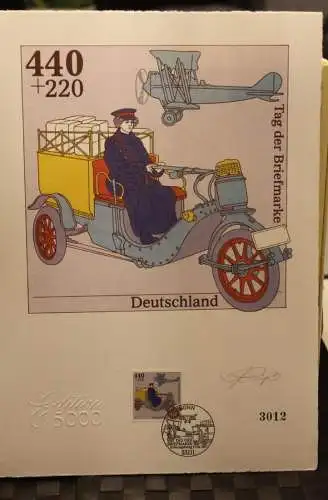 Deutschland 1997:Tag der Briefmarke 1997,Briefmarkengraphik; MiNr. 1947,limitiert,nummeriert