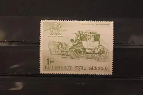 Großbritannien, Emergency Mail Service SSS; Postkutsche; MNH