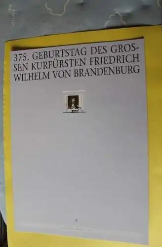 Deutschland Atelier Edition der POST 1995: Großer Kurfürst; MiNr. 1781