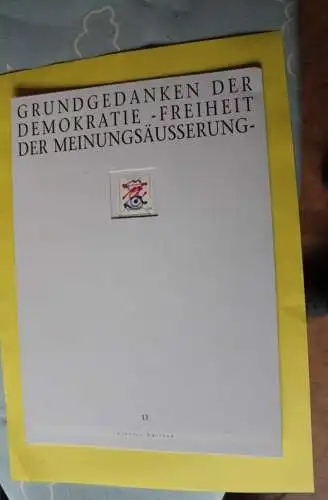 Deutschland Atelier Edition der POST 1995: Grundgedanken der Demokratie; MiNr. 1789