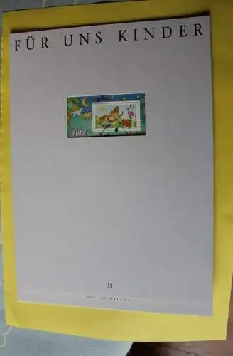 Deutschland Atelier Edition der POST 1995: Für uns Kinder; MiNr. Block 34