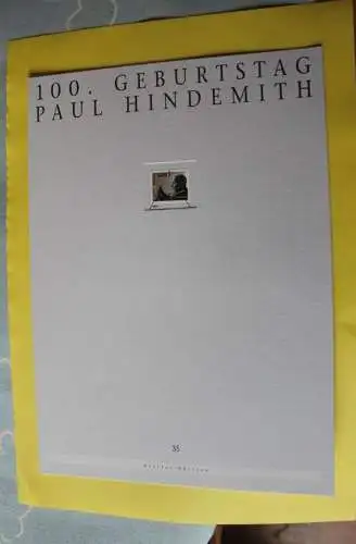 Deutschland Atelier Edition der POST 1995: Paul Hindemith; MiNr. 1827