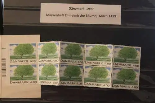 Dänemark 1999; MH Einheimische Bäume: Buche; MNH