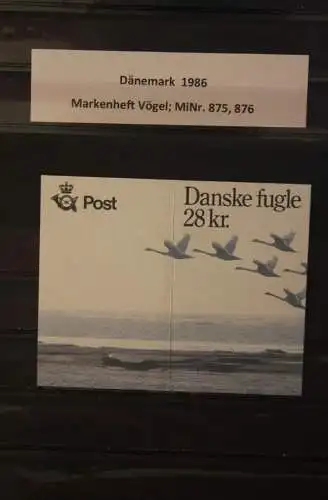 Dänemark 1986; MH Vögel;  MNH