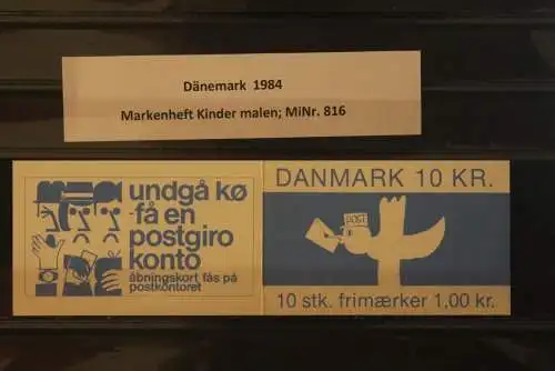 Dänemark 1984; MH Kinder malen; MNH