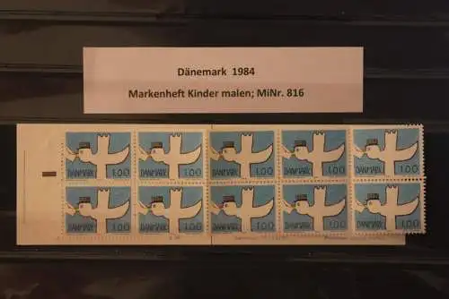 Dänemark 1984; MH Kinder malen; MNH