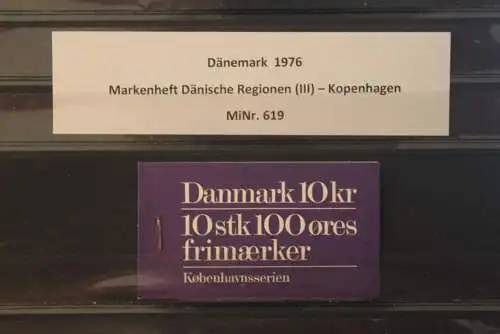 Dänemark 1976; MH Dänische Regionen (III): Kopenhagen; 10 x MiNr. 619; MNH