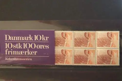 Dänemark 1976; MH Dänische Regionen (III): Kopenhagen; 10 x MiNr. 619; MNH