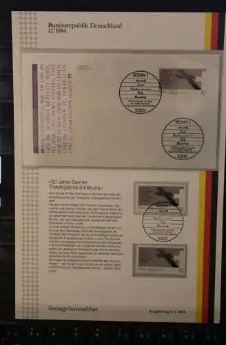 Deutschland  Ersttags-Sammelblatt 1984: Barmer Theologische Erklärung;  MiNr. 1214