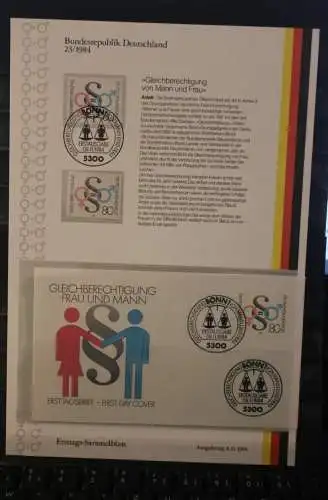 Deutschland  Ersttags-Sammelblatt 1984: Gleichberechtigung; MiNr. 1230
