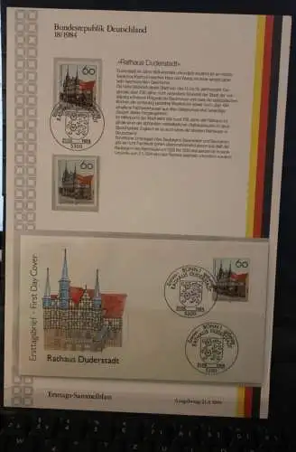Deutschland  Ersttags-Sammelblatt 1984: Rathaus Duderstadt; MiNr. 1222
