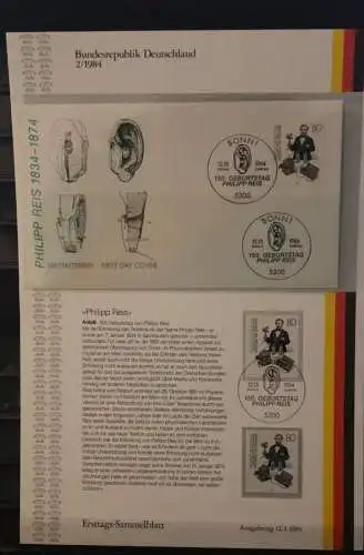 Deutschland  Ersttags-Sammelblatt 1984: Philipp Reis;  MiNr. 1198