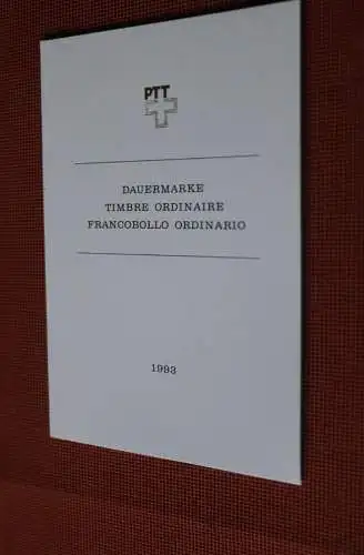 Schweiz, Sammelheft  Nr. 286: Dauermarke "A-Post-Marke", ermäßigtes Porto; 1993, MiNr. 1490; ungebraucht