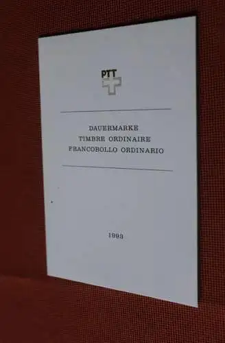 Schweiz, Sammelheft  Nr. 286: Dauermarke "A-Post-Marke", ermäßigtes Porto; 1993, MiNr. 1490; Ersttags-gestempelt