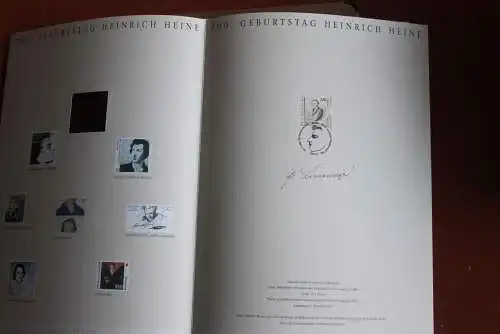 Deutschland Atelier Edition der POST 1997: 200. Geburtstag Heinrich Heine; MiNr. 1962