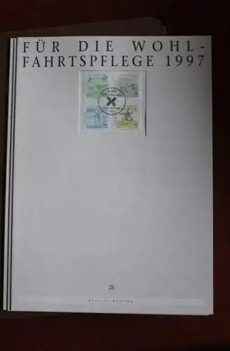 Deutschland Atelier Edition der POST 1997: Wohlfahrtspflege: Wasser- und Windmühlen; MiNr. 1948-52