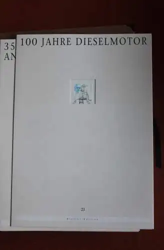 Deutschland Atelier Edition der POST 1997: 100 Jahre Dieselmotor; MiNr. 1942