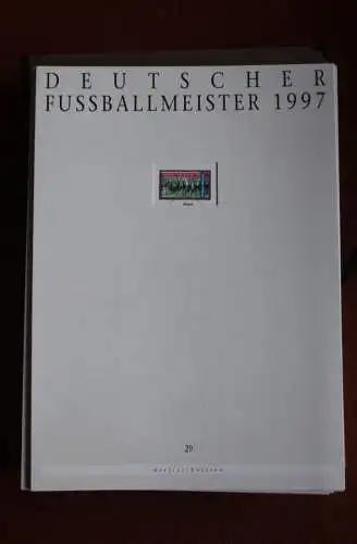 Deutschland Atelier Edition der POST 1997: Deutscher Fußballmeister 1997; MiNr. 1958