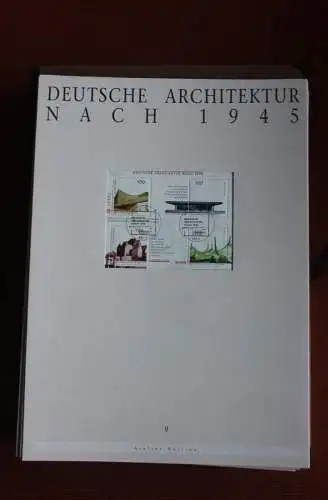 Deutschland Atelier Edition der POST 1997: Deutsche Architektur; MiNr. Block 37