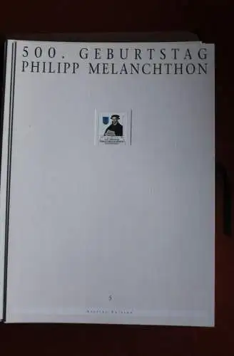 Deutschland Atelier Edition der POST 1997: 500. Geburtstag Philipp Melanchthon; MiNr. 1902