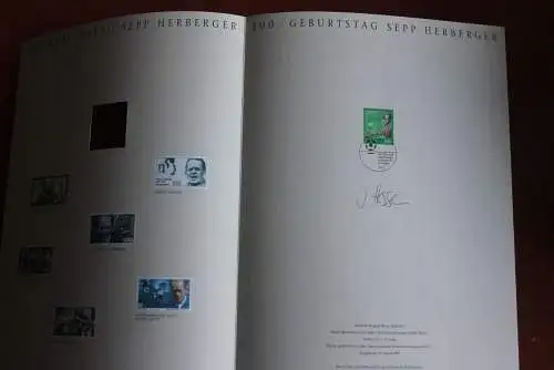 Deutschland Atelier Edition der POST 1997: 100. Geburtstag Sepp Herberger; MiNr. 1896