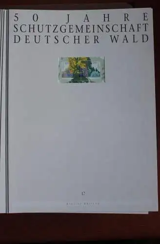 Deutschland Atelier Edition der POST 1997: 50 Jahre Schutzgemeinschaft Deutscher Wald; MiNr. Block 38