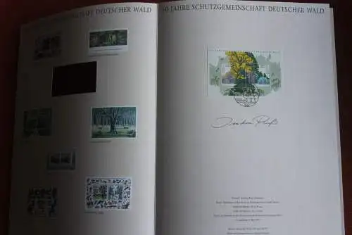 Deutschland Atelier Edition der POST 1997: 50 Jahre Schutzgemeinschaft Deutscher Wald; MiNr. Block 38