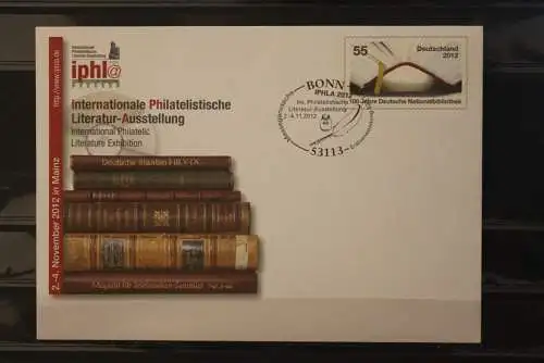 Deutschland 2012,Sonderumschlag USo 278; Intern. Philatelistische Literatur-Ausstellung Mainz, ESST