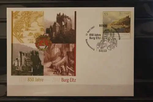 Deutschland 2007,Sonderumschlag USo 131; 850 Jahre Burg Eltz, ESST