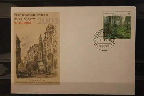 Deutschland 2005,Sonderumschlag USo 91; Briefmarken- und Münzen Messe Koblenz, EST