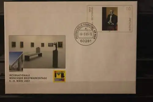 Deutschland 2003,Sonderumschlag USo 54. Intern. Münchner Briefmarkentage 2003; EST