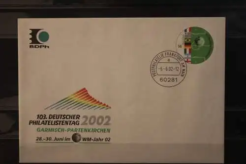Deutschland 2002,Sonderumschlag USo 37;  103. Deutscher Philatelistentag Garmisch-P.; EST