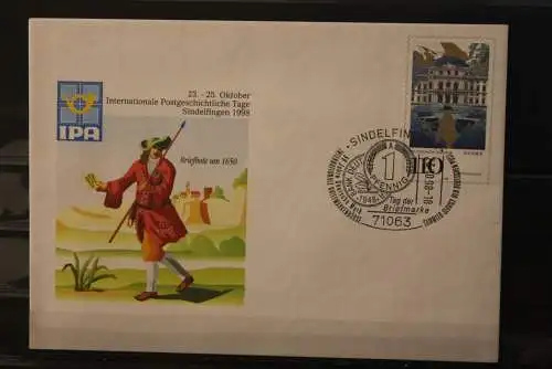 Deutschland 1998,USo 4;Sonderwertstempel Würzburger Residenz UNESCO-Welterbe,Sonderstempel Tag der Briefmarke